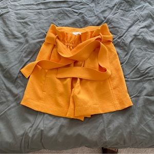 Wilfred paper bag waist crepe shorts